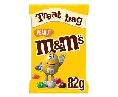 M&M's Peanut Chocolate Treat Bag 82g (16 x 82g)