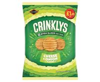 Jacobs £1.25 Pm Crinklys Cheese & Onion